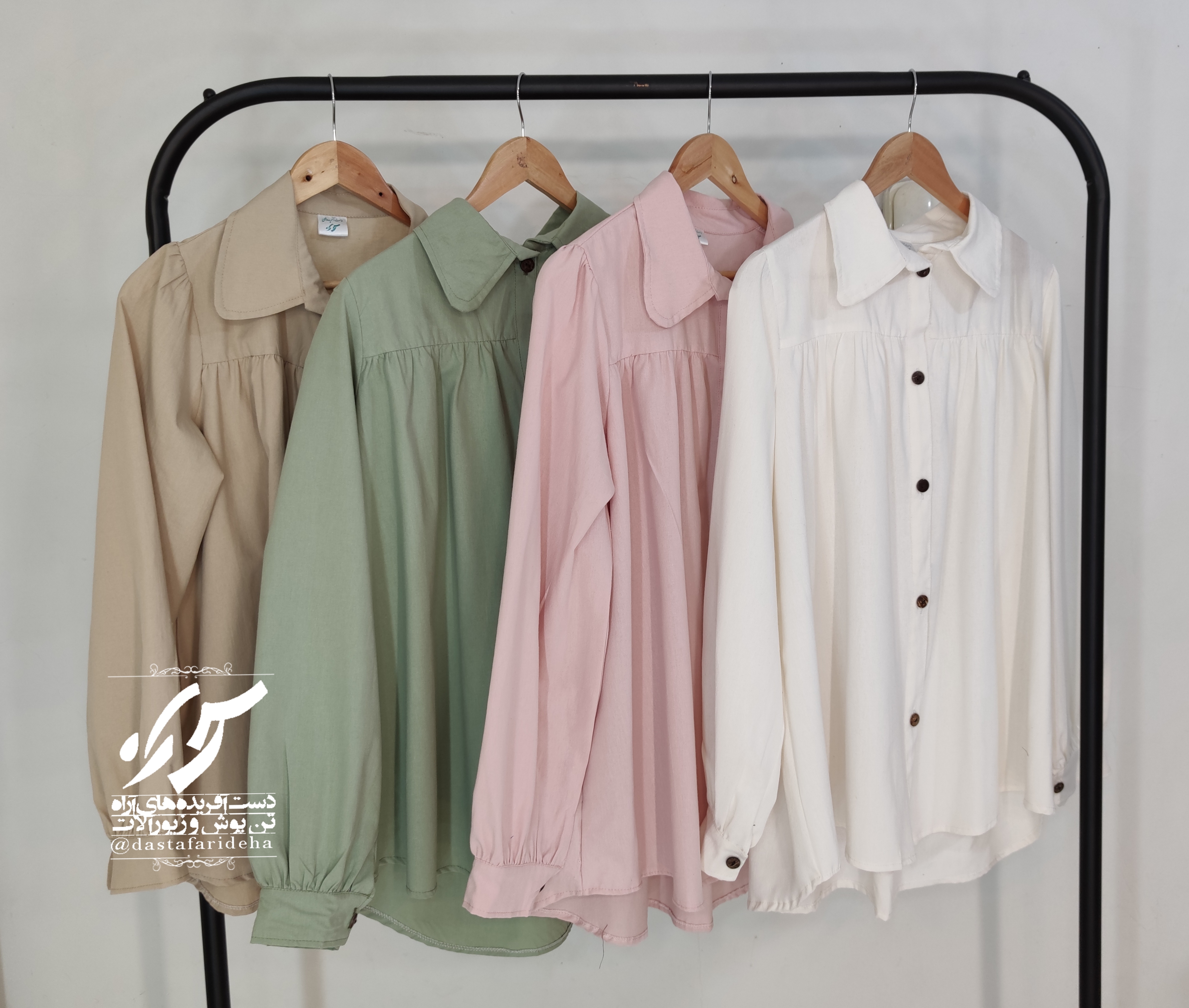 از راست به چپ : سفید ،صورتی ، کاهویی ،کرمی